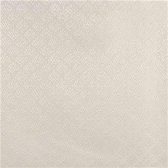 Designer Fabrics B656 54 in. Wide Off White- Fan Jacquard Woven Upholstery Fabric