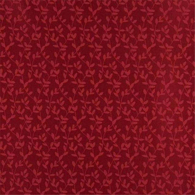 Designer Fabrics D315 54 in. Wide - Red Vine Leaves Jacquard Woven Upholstery Fabric