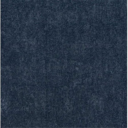 Designer Fabrics E154 54 in. Wide Dark Blue Smooth Polyester Velvet Upholstery Fabric