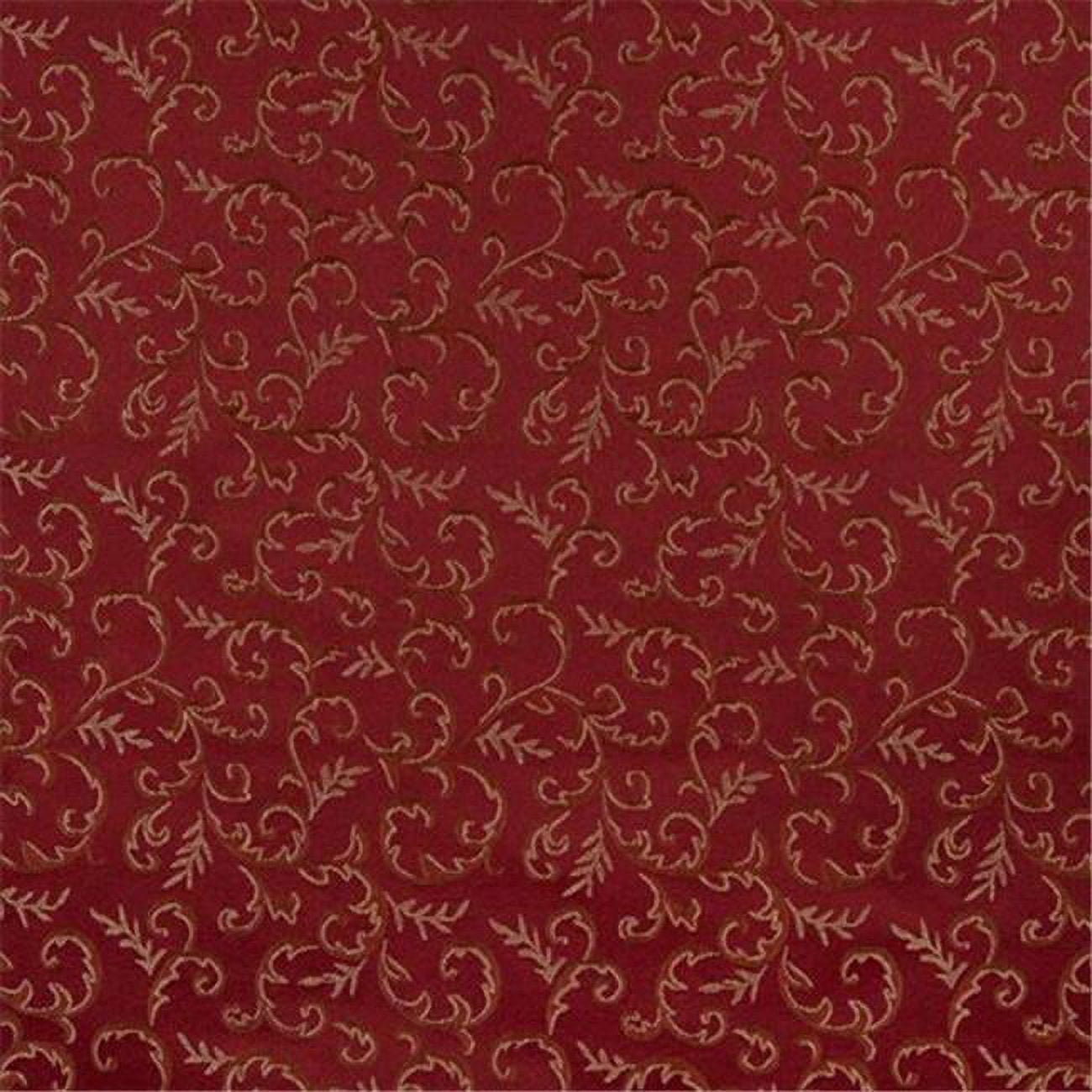 Designer Fabrics E643 54 inch Wide Abstract Floral Red, Gold And Green