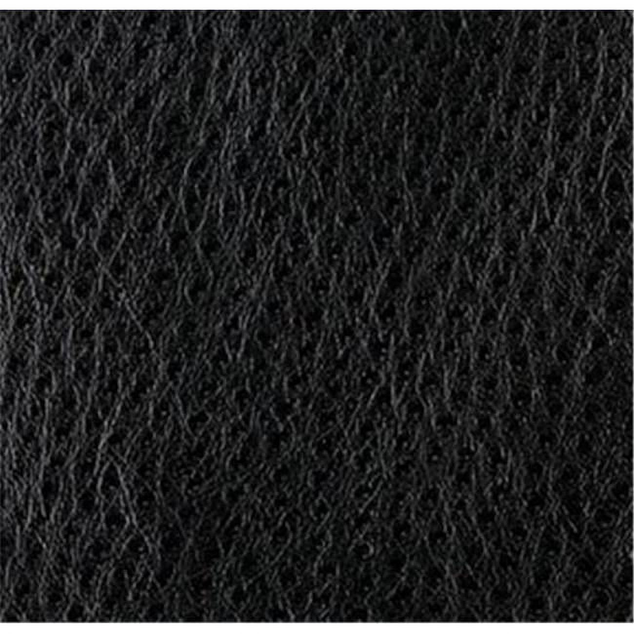 Designer Fabrics G206 54 in. Wide Black, Smooth Emu Upholstery Faux Leather