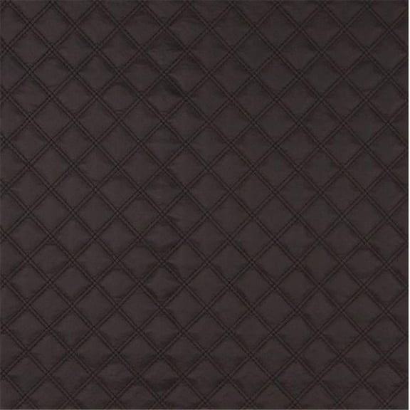 Designer Fabrics G353 54 in. Wide Brown- Matte Diamonds Upholstery Faux Leather