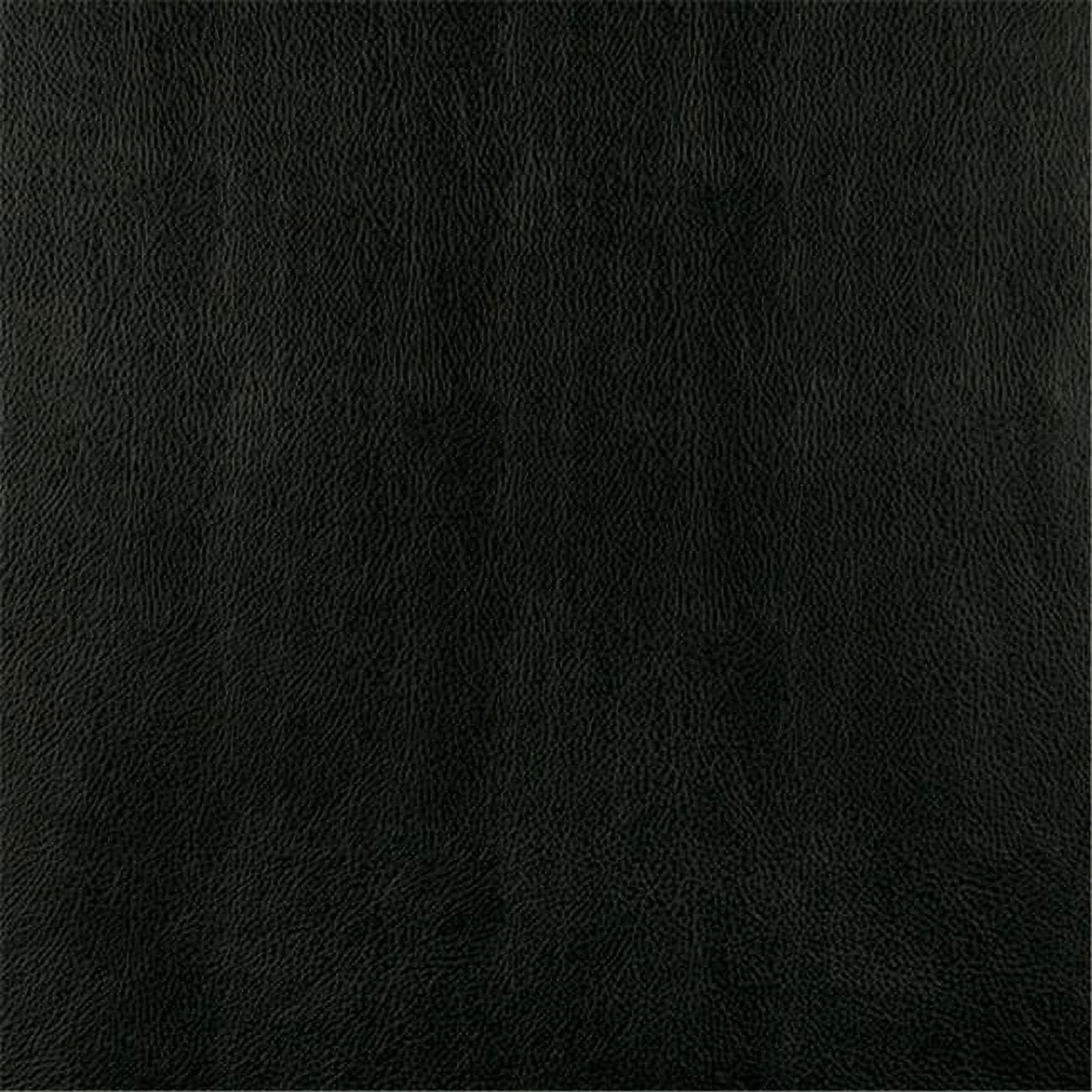 Designer Fabrics  54 in. Wide Black- Upholstery Grade Recycled Leather