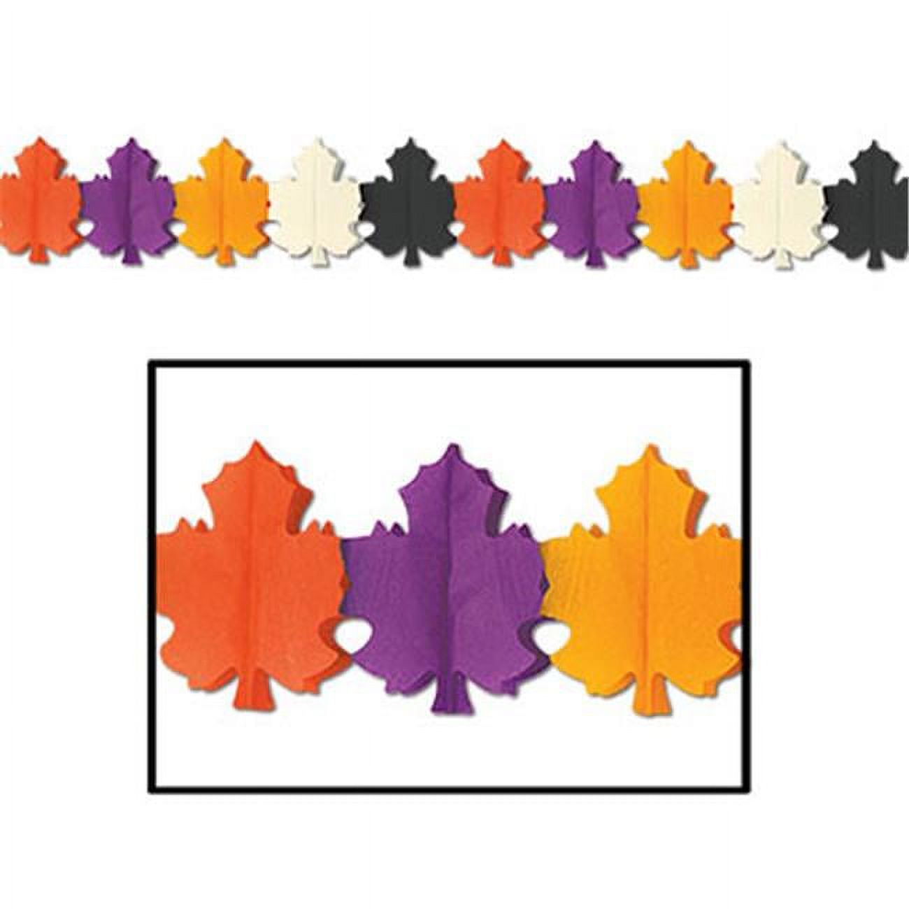 Designer Fall Leaf Garland, Pack Of 12