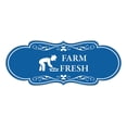 thumbnail image 1 of Designer Farm Fresh Sign (Blue) - Small, 1 of 5