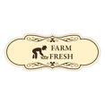 thumbnail image 1 of Designer Farm Fresh Sign (Ivory/Dark Brown) - Medium, 1 of 5