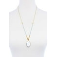 thumbnail image 1 of Designer Fashion Beaded And Stone Pendant Necklace Natural, 1 of 2