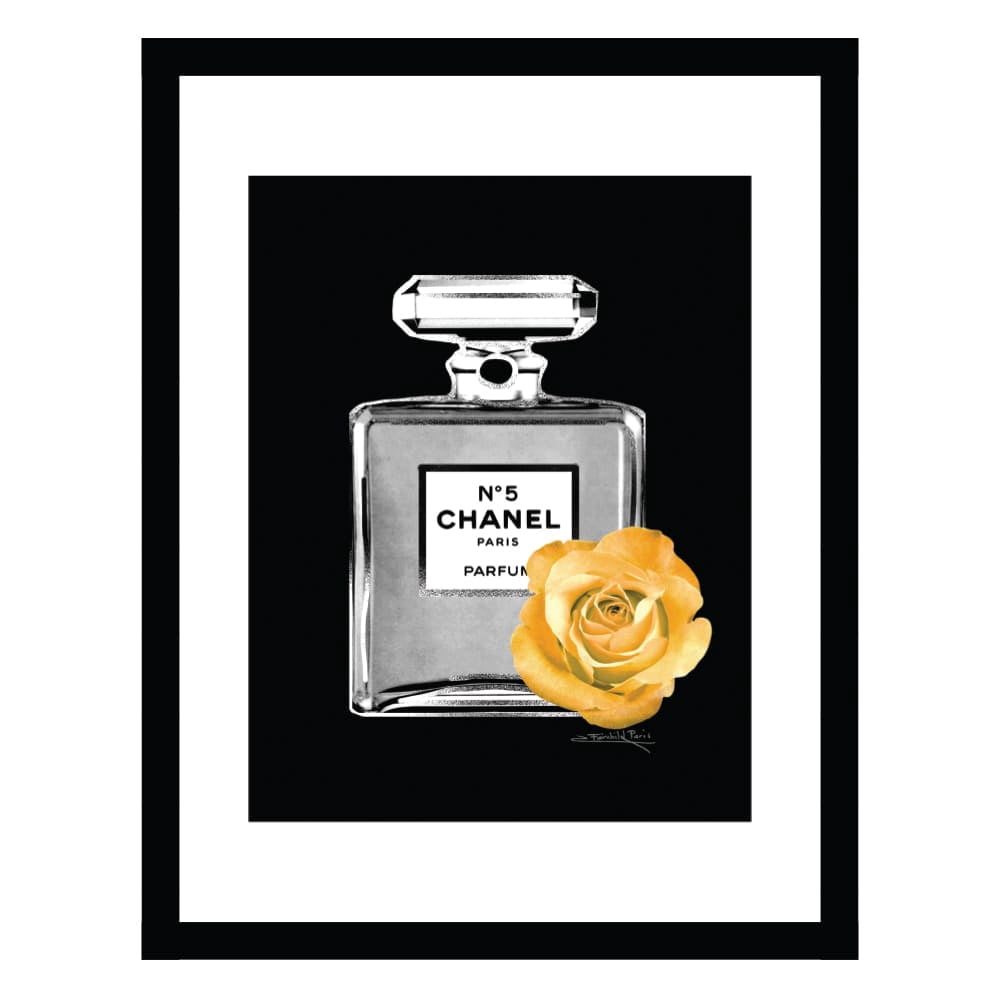 Designer Fashion Glam Perfume Bottle - Framed Print