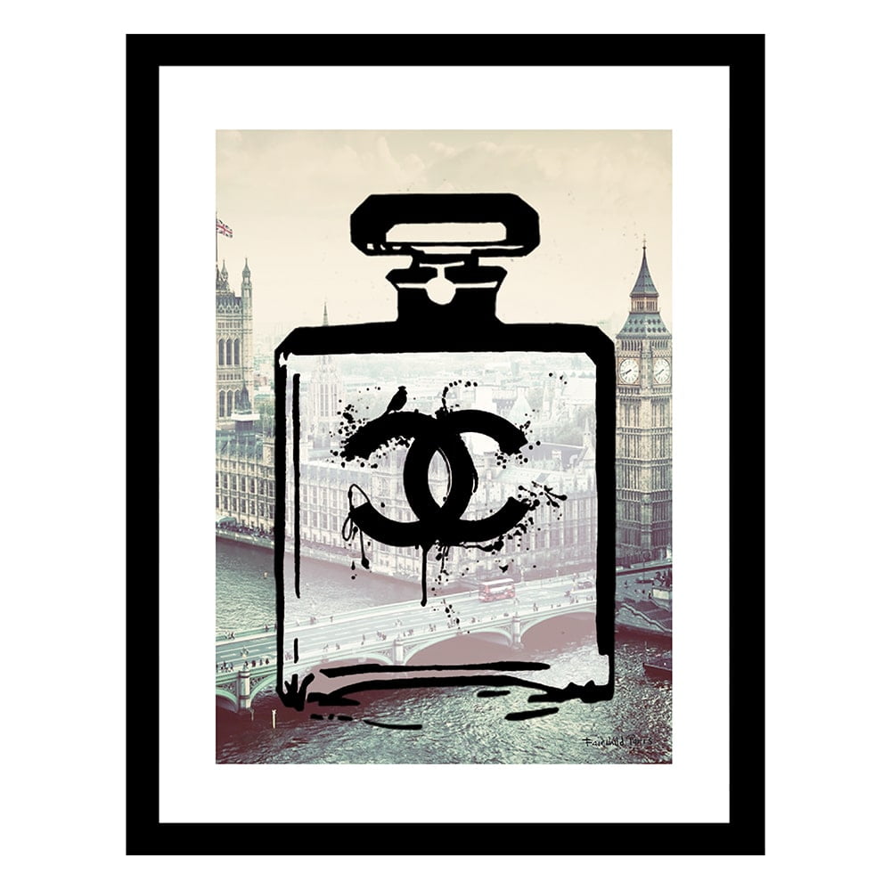 Designer Fashion Glam in London - Framed Print