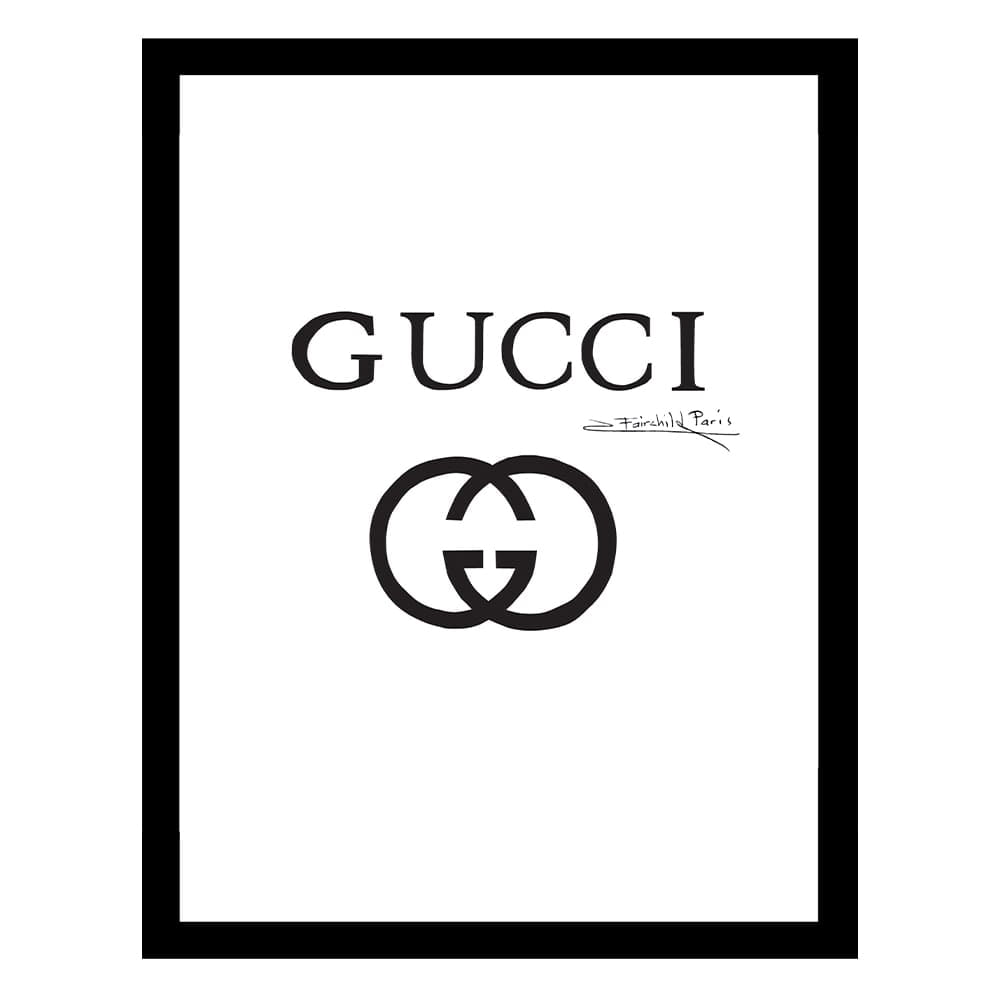 Designer Fashion Logo - Framed Print