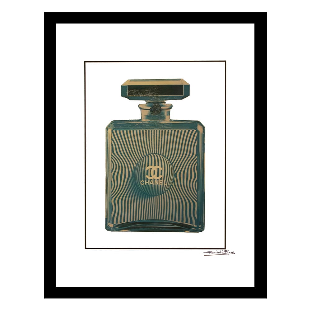 Designer Fashion Perfume Bottle Deco Design Framed Print