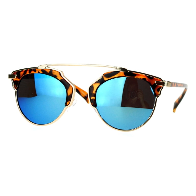 Designer Fashion Sunglasses Top Bar Bridge Retro UV400 Gold  display picture 2