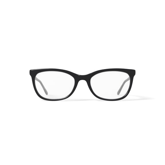 Walmart Women's XSLA17S-01 Rectangular Prescription Eyeglasses with Case, Black