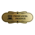 thumbnail image 1 of Designer Fresh Local Produce Sign (Brushed Gold) - Medium, 1 of 5
