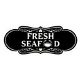 thumbnail image 1 of Designer Fresh Seafood Sign (Black) - Small, 1 of 5