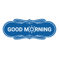 thumbnail image 1 of Designer Good Morning Sign (Blue) - Large, 1 of 4