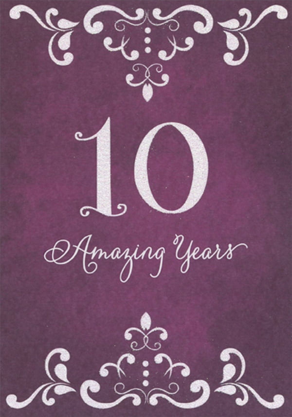Designer Greetings 10 Amazing Years on Deep Purple 10th : Tenth