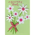 thumbnail image 1 of Designer Greetings 6 Sparkling Daisies with Tip On Flowers and Ribbon 3D Hand Decorated Designer Boutique Keepsake Thank You Card, 1 of 2