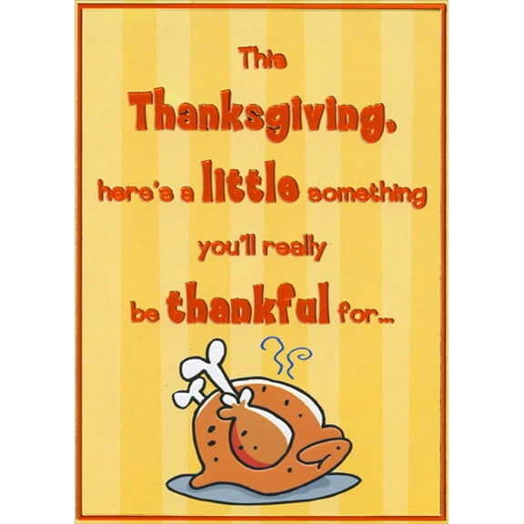 Designer Greetings A Little Something You'll Be Thankful For Masculine Risque Humorous : Funny Thanksgiving Card for Him : Man