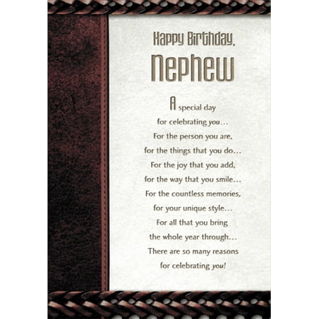 Designer Greetings A Special Day for Celebrating Nephew Birthday Card
