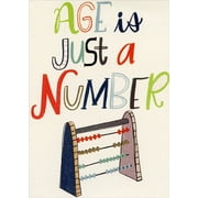 Designer Greetings Age Is Just A Number Funny / Humorous Over the Hill Rude Insult Birthday Card