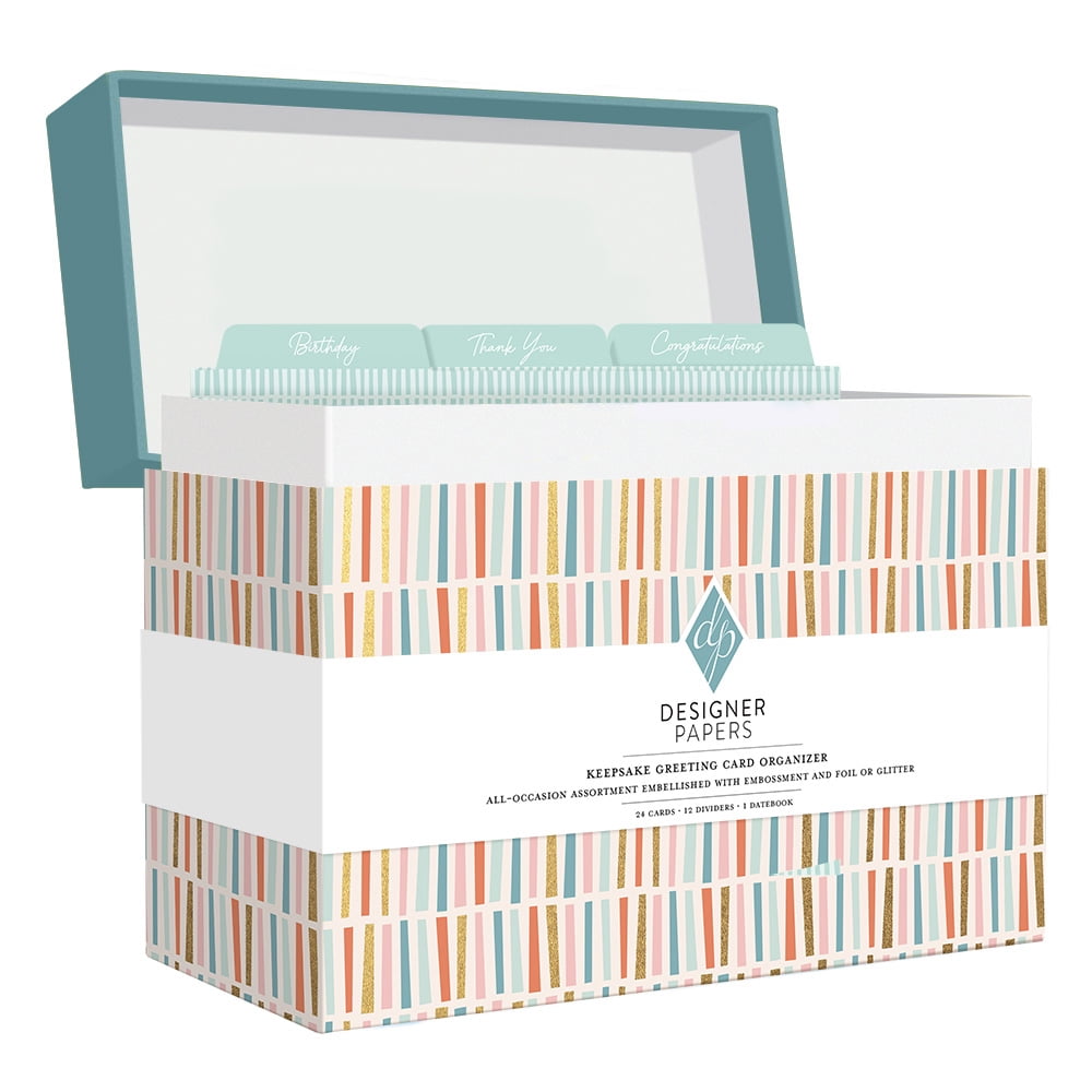 Designer Greetings All-Occasion Greeting Card with Envelopes, Multicolor, 24 Count