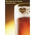thumbnail image 1 of Designer Greetings Beer Glass with Heart Suds: Son Funny Valentine's Day Card, 1 of 2
