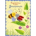thumbnail image 1 of Designer Greetings Bumble Bee and Ladybug New Grandparents Congratulations Card, 1 of 2