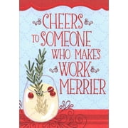 Designer Greetings Cheers Makes Work Merrier Co-Worker Christmas Card