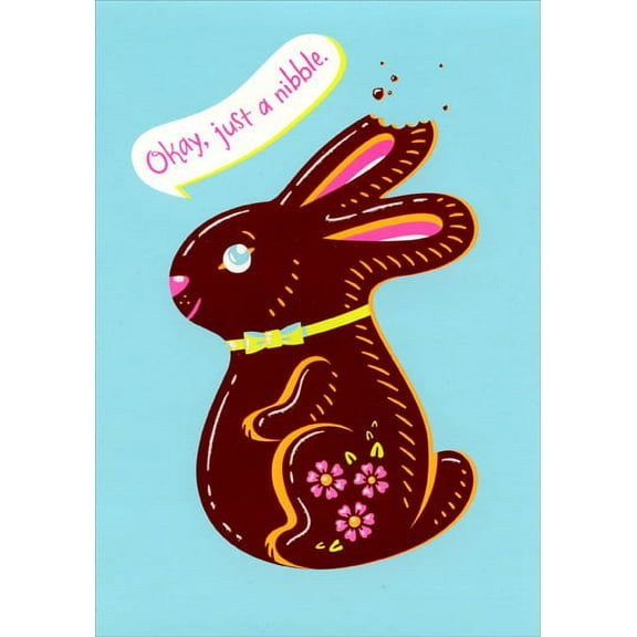 Designer Greetings Chocolate Bunny Easter Card