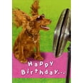 thumbnail image 1 of Designer Greetings Circular Fan Blowing Brown Dogs Ears Funny : Humorous Birthday Card, 1 of 2