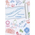 thumbnail image 1 of Designer Greetings Colorful Sparkling Line Drawings on Graph Paper Preschool Graduation Card, 1 of 2