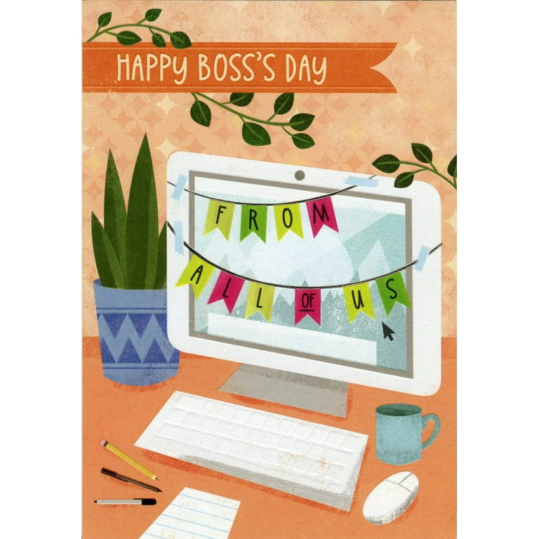 designer-greetings-computer-monitor-draped-with-colorful-flags-boss-s-day-card-from-all-us-group-walmart-com for Free Printable Bosses Day Cards Designer Greetings Computer Monitor Draped with Colorful Flags Boss's Day Card from All : Us : Group - Walmart.com for Free Printable Bosses Day Cards