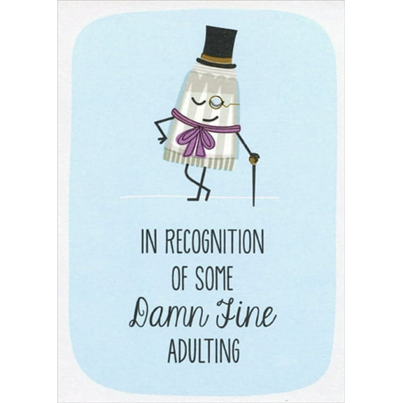 Designer Greetings Damn Fine Adulting Funny / Humorous Birthday Card