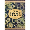 thumbnail image 1 of Designer Greetings Deep Green Vines with Peach Accents Gate Fold Age 65 / 65th Birthday Card for Him, 1 of 2