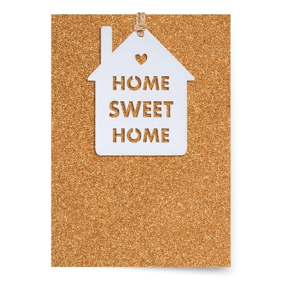 Designer Greetings Design Focus, New Home Card, Home Sweet Home (with Matching Envelope and Envelope Seal) Perfect for Housewarming Gift