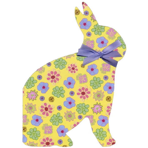 Designer Greetings Die Cut Bunny Easter Card