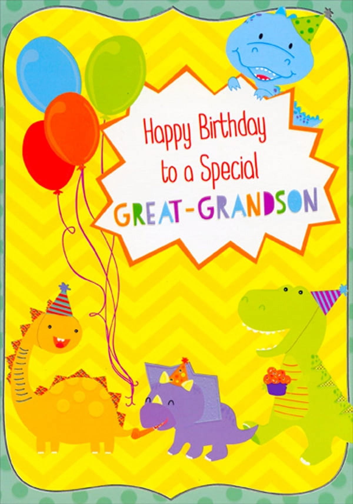 Old English Co. Grandson 5th Birthday Card Boy - Age Five - Dinosaur Birthday Card For Son - View #8