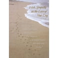 thumbnail image 1 of Designer Greetings Dog Paw Prints on Sandy Beach Pet Sympathy Card, 1 of 2