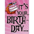 thumbnail image 1 of Designer Greetings Dog with Whole Cake in Mouth Funny / Humorous Birthday Card, 1 of 2