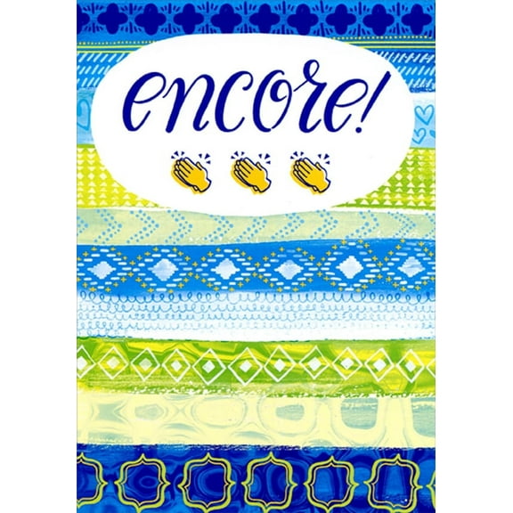 Designer Greetings Encore Clapping Dance Recital Congratulations Card