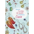 thumbnail image 1 of Designer Greetings Everything That Sparkles Earings Feminine Birthday Card for Female Cousin, 1 of 2