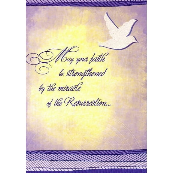 Designer Greetings Faith Be Strengthened Religious Easter Card