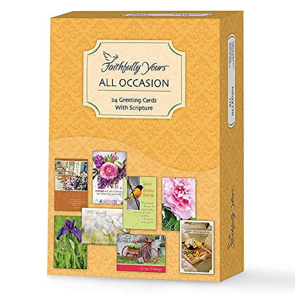 Faithfully Yours Designer Greetings Inspiring Praying for You Boxed Card Assortment, Moments in Prayer with Biblical Scripture Verses (Box of 12 Greeting Cards with Envelopes