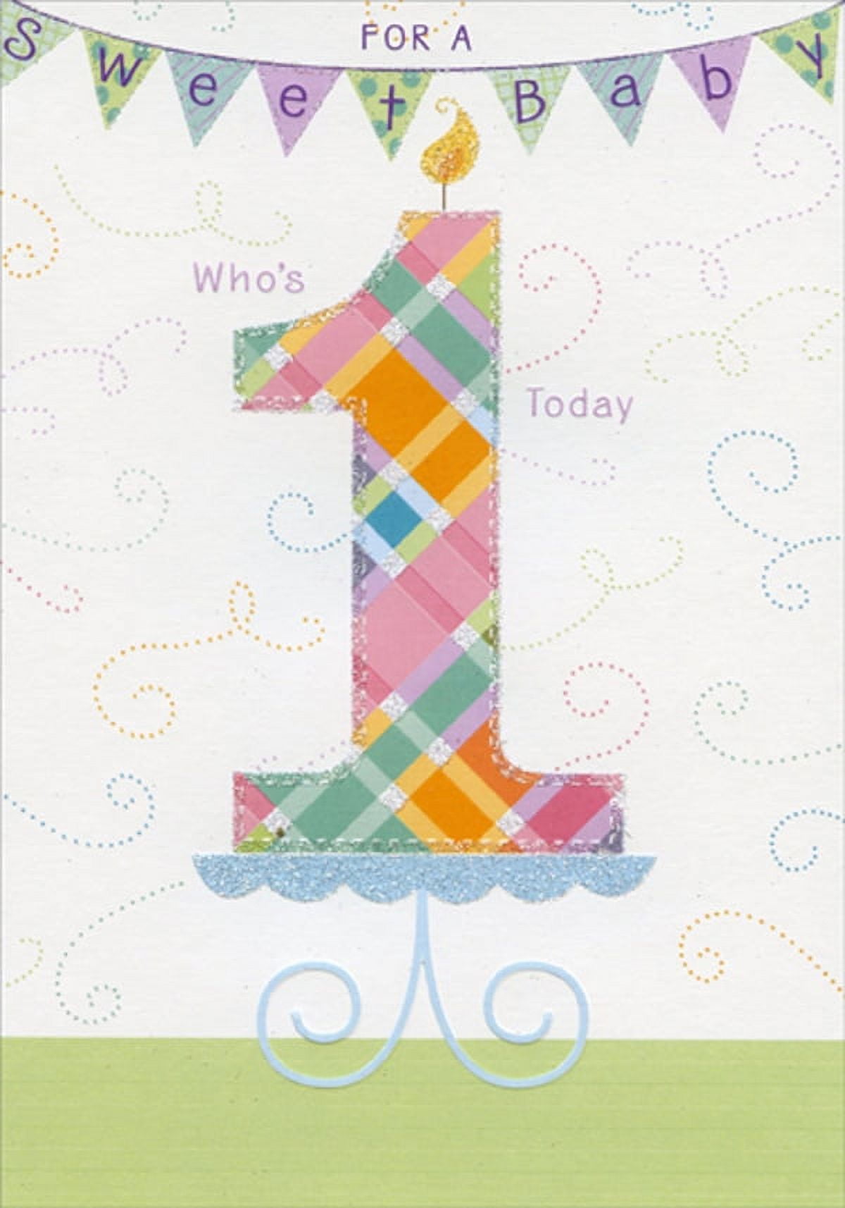 Designer Greetings For a Sweet Baby Colorful Candle Age 1 / 1st Birthday Card - Walmart.com designer-greetings-for-a-sweet-baby-colorful-candle-age-1-1st-birthday-card-walmart-com