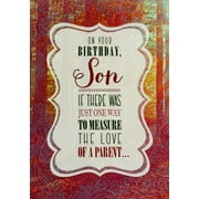Designer Greetings Forest in Dark Red: Just One Way To Measure Birthday Card for Son