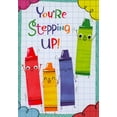 thumbnail image 1 of Designer Greetings Four Colorful Crayons : Stepping Up to Next Grade Juvenile / Kids Congratulations Card, 1 of 2
