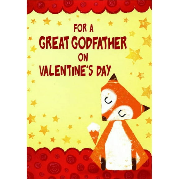 Designer Greetings Fox: Godfather Juvenile Valentine's Day Card