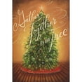 thumbnail image 1 of Designer Greetings Gather Together By the Tree: Decorated Tree, Red Skirt and Glitter Swirls Christmas Card to the Whole Family, 1 of 2