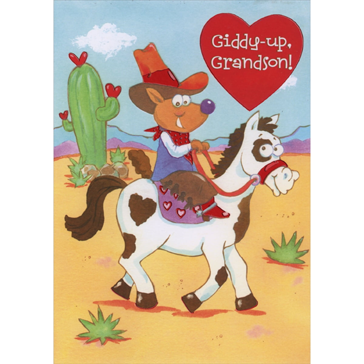 Old English Co. Happy Birthday Tweet Heart Card - Cute Parrot Birthday Card For Wife, Husband, Partner